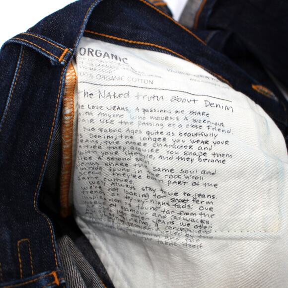 Nudie Jeans Grim Tim Selvage Denim Organic Cotton Slim Straight Leg 30 red line - Picture 7 of 7